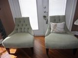 Pair of upholstered chairs.