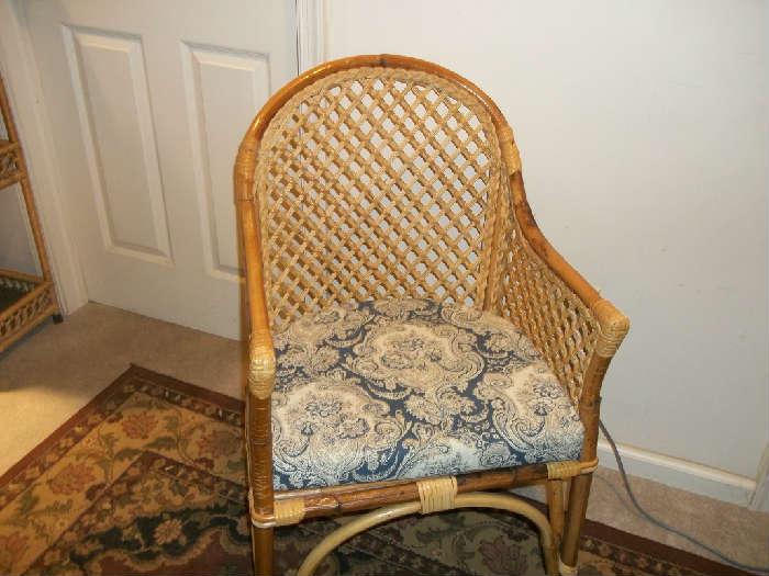 Rattan accent chair