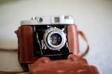 Vintage Mamiya Six folding camera.