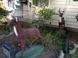 Vintage lawn deer...Cement