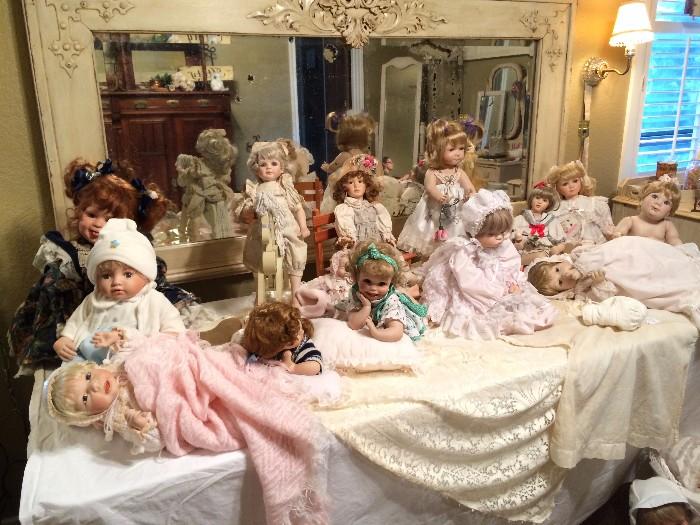 large doll collection
