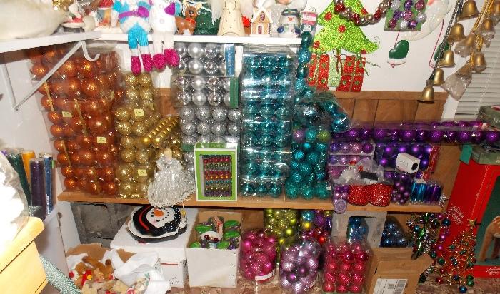 Tons of NIB Christmas balls