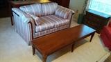 Blech! It's a Broyhill loveseat. How could you love someone and buy this? Oh well, you can have the mid-century coffee table in front of it. 