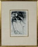 Lot#2149, AFTER WHISTLER, ETCHING, "GENEROUS CRITIC", H 8", W 5"Signed and dated '69 in plate; framed