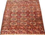 Lot#2267, TEKKE BOKHARA RUG, C. 1920, 43" X 43"Minor wear.