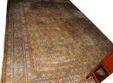 Lot#1212, OUSHAK WOOL CARPET, 14' 0" X 9' 7", ANTIQUE.Mid 20th century.