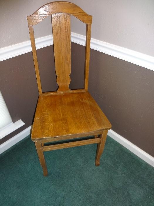 Set of 5 antique chairs