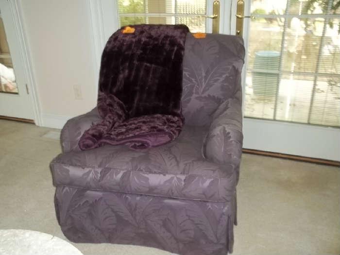 beautiful jewel tone purple chair