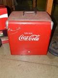 Coca Cola cooler & other collectibles