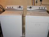 Newer washer and dryer.