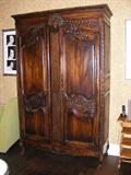 Antique style, carved armoire. Great Storage.