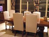 Fremarc Dining Room table with 12 Chairs.