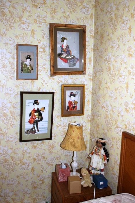 3d Japanese women framed pictures