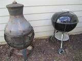 WEBER AND FIREPIT