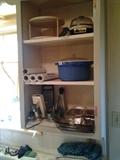 Kitchen tools, pots, & shelf paper