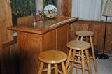 Great bar and stool set.