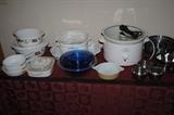 Many kitchen items,