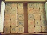 wooden alphabet blocks
