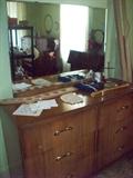 dresser with mirror