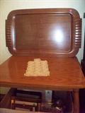 small table,  tray