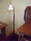 lamp with magnifing glass