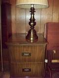 bedside stand & lamp