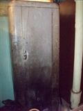 Old metal storage cabinet
