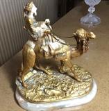 Rare bronze and ivory figurine by A. Leonard, made in France