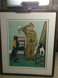 Norman Rockwell artist's proof "Can't Wait"