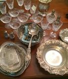 Waterford, Kirk and Sons, Unger Brothers, International, & German sterling silver pieces.