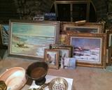 Many pieces of original artwork