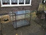 Great Brown Jordan serving cart