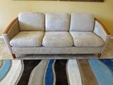 KSL Sofa with Solid Cherry Trim