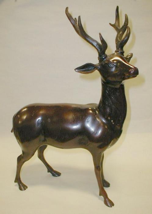 Japanese brass deer