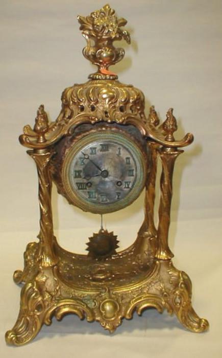 French Bronze clock