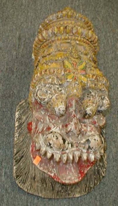 Carved Indonesian Wall plaque