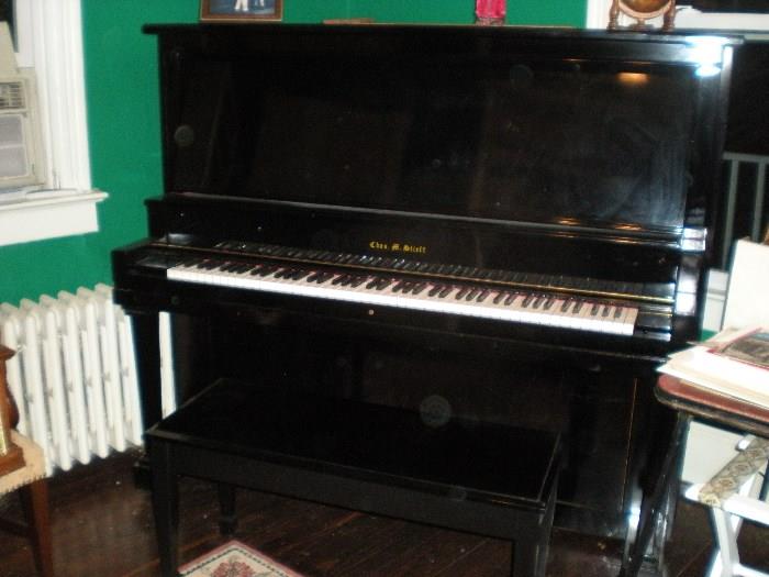 Chas M. Stieff upright piano