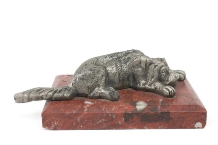 Lot #24 Bronze Figure of Dog