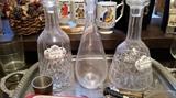 decanters and bar glasses