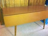 Vintage drop-leaf table (condition problems).