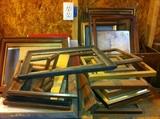 LOTS of picture frames, handcrafted solid wood.