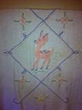 Vintage Chenille baby bedspread--cute.