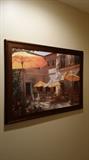 Paris cafe artwork