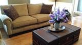 Broyhill Sofa! We have a chair & ottoman with a Pottery Barn trunk.