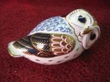 Royal Crown Bone China Owl Paperweight