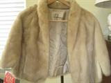 ANTIQUE MINK CAPE