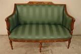 Southwood Sheraton loveseat with Adams-style painted trim