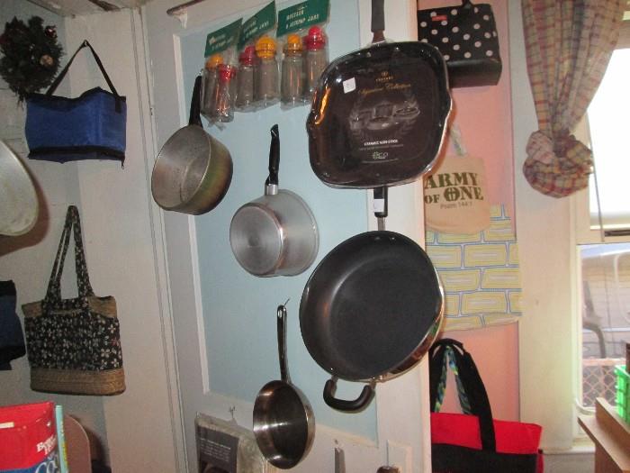 More pots & pans.  Many new, never used.