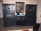 Entertainment bar wall unit