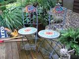 Decorative patio chairs